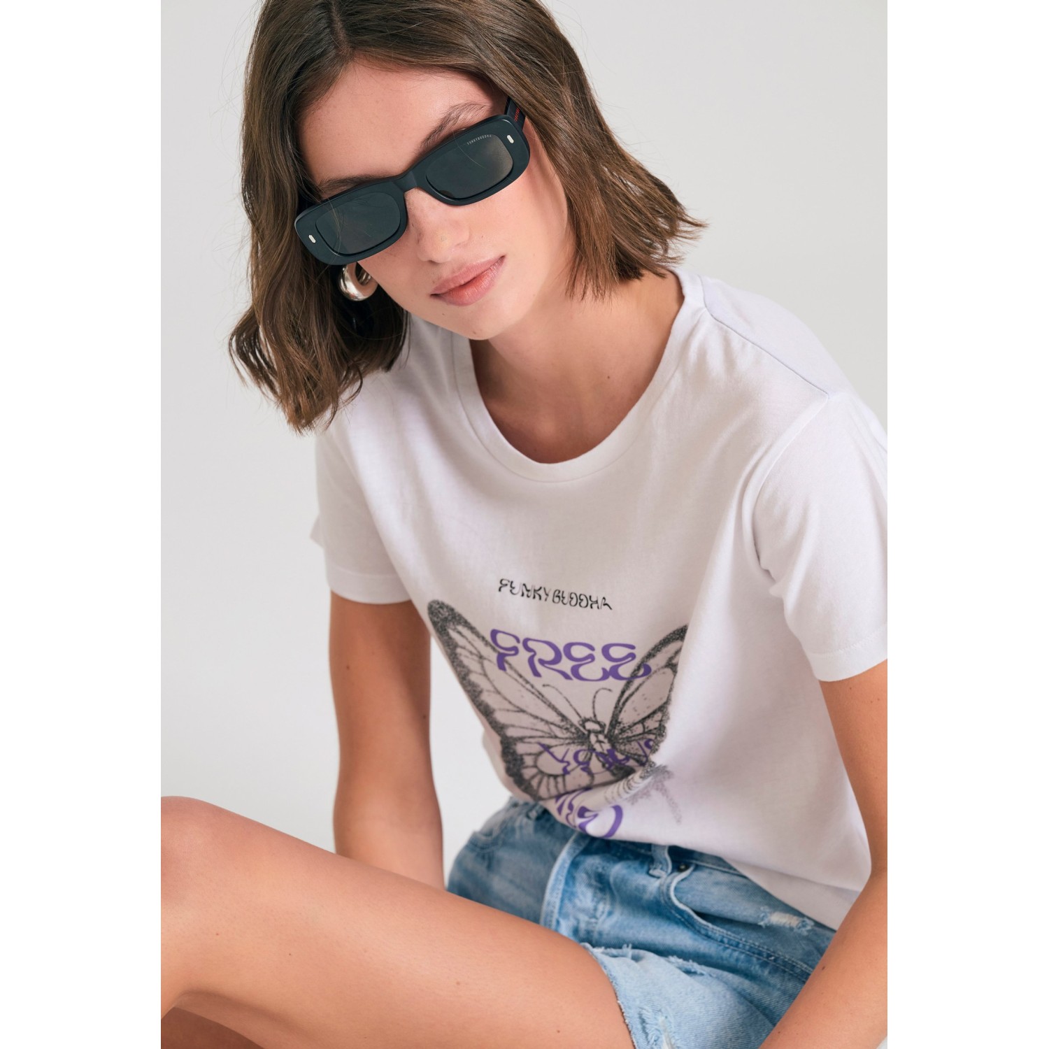 Γυναικείο t-shirt με φωτογραφικό τύπωμα