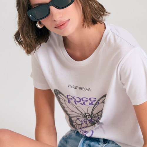 Γυναικείο t-shirt με φωτογραφικό τύπωμα