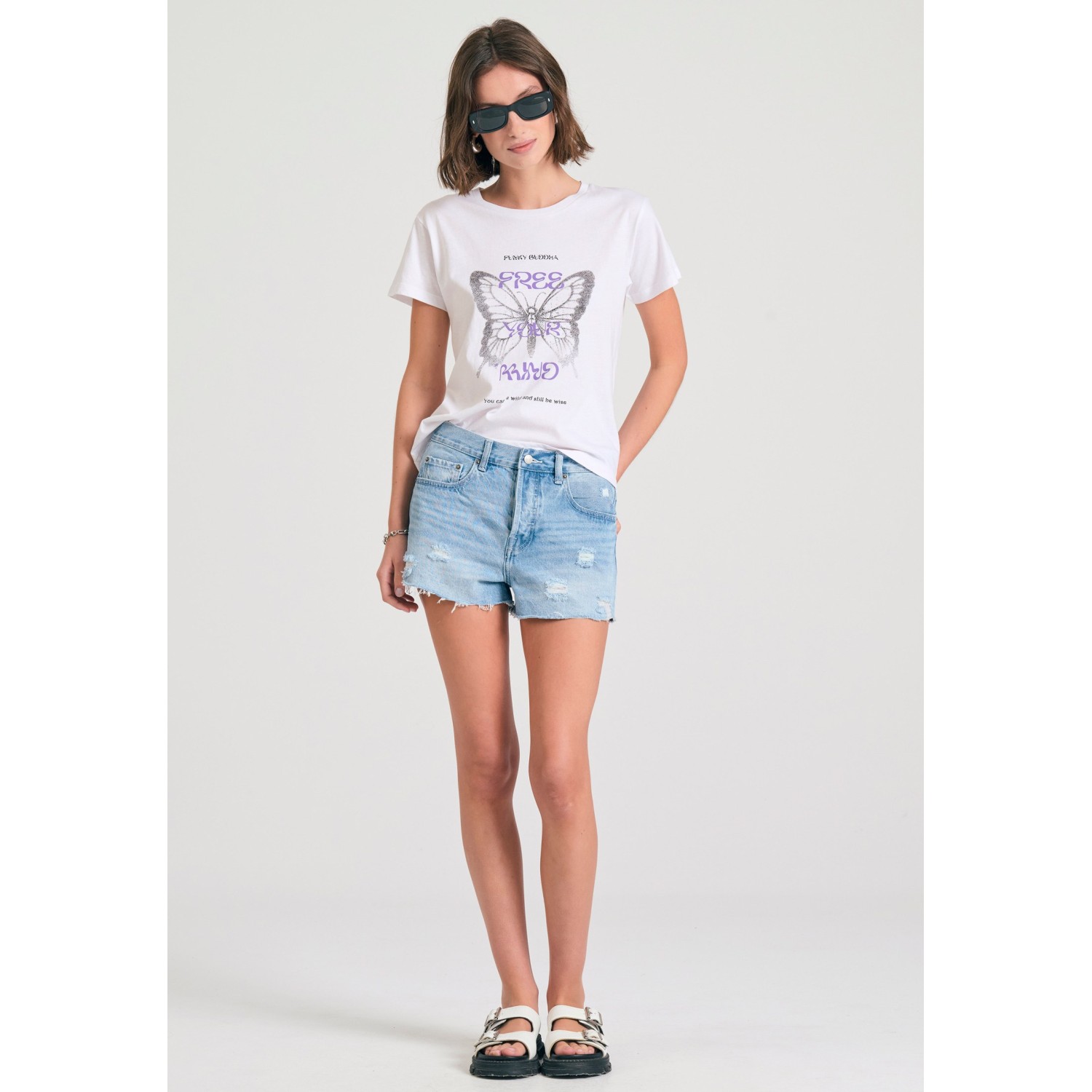 Γυναικείο t-shirt με φωτογραφικό τύπωμα