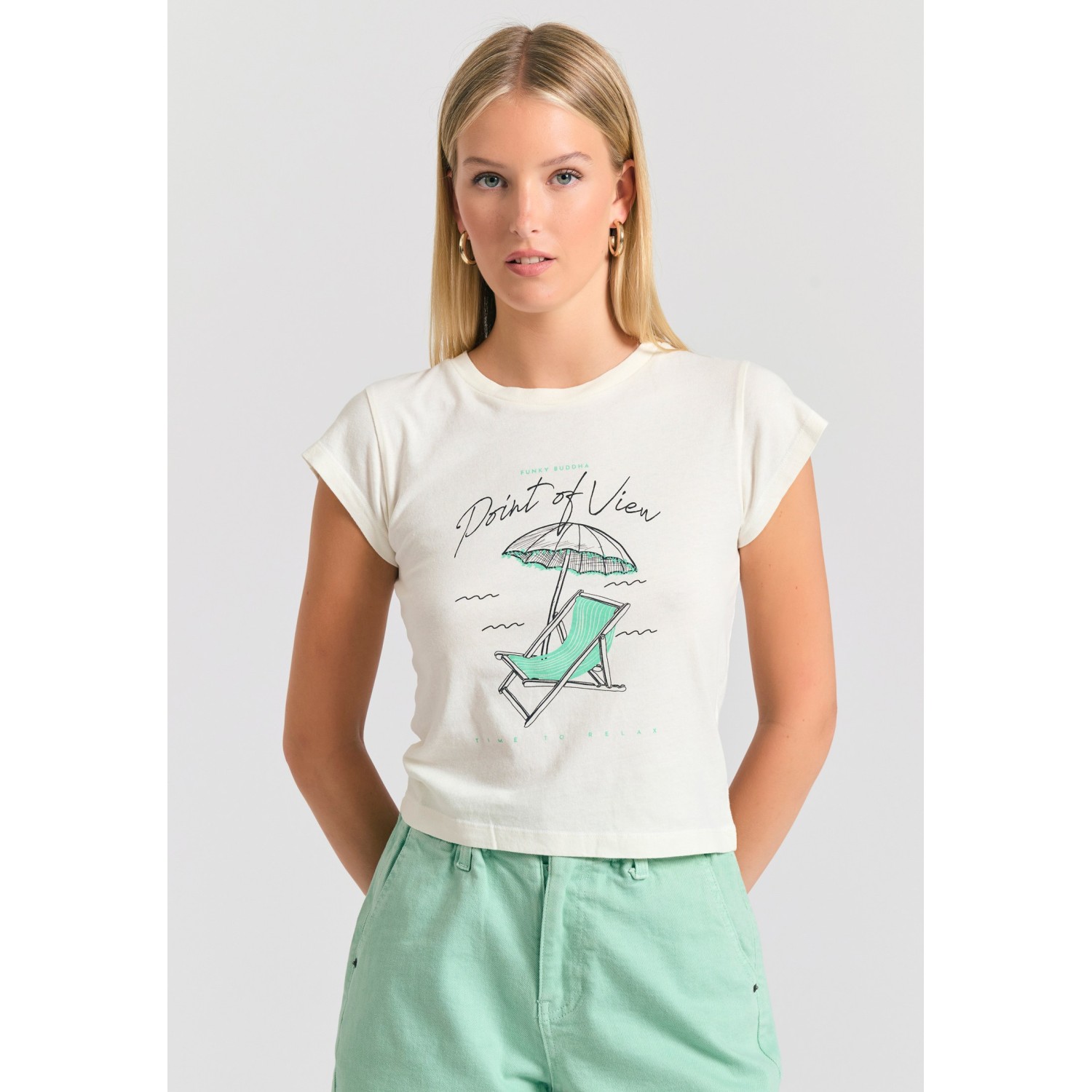 Γυναικείο t-shirt με φωτογραφικό τύπωμα