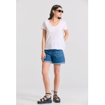 Γυναικείο V-neck t-shirt με raw edges - The essent Γυναικείο V-neck t-shirt με raw edges - The essent