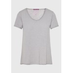 Γυναικείο V-neck t-shirt με raw edges - The essent
