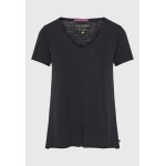 Γυναικείο V-neck t-shirt με raw edges - The essent