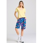 Γυναικείο V-neck t-shirt με raw edges - The essent