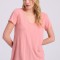 Γυναικείο V-neck μονόχρωμο t-shirt - The essential