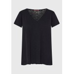 Γυναικείο V-neck μονόχρωμο t-shirt - The essential