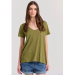 Γυναικείο V-neck μονόχρωμο t-shirt - The essential Γυναικείο V-neck μονόχρωμο t-shirt - The essential