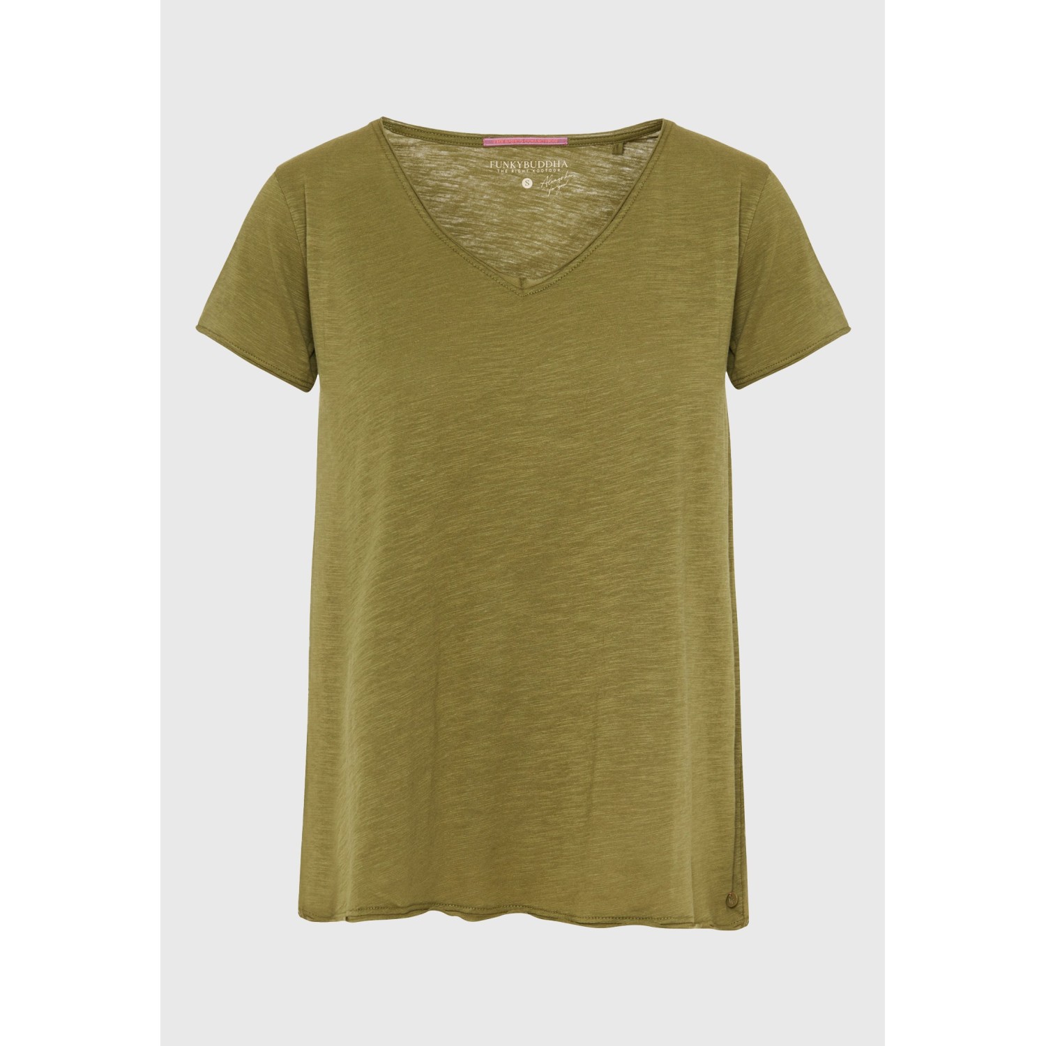 Γυναικείο V-neck μονόχρωμο t-shirt - The essential Γυναικείο V-neck μονόχρωμο t-shirt - The essential