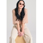 Γυναικείο wide leg garment dyed τζιν παντελόνι