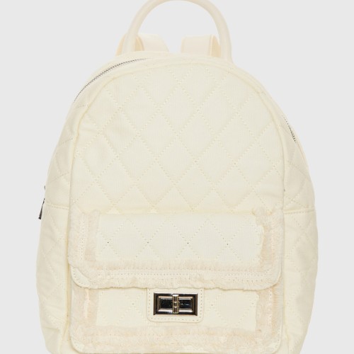 Γυναικείο καπιτονέ backpack με κρόσσια