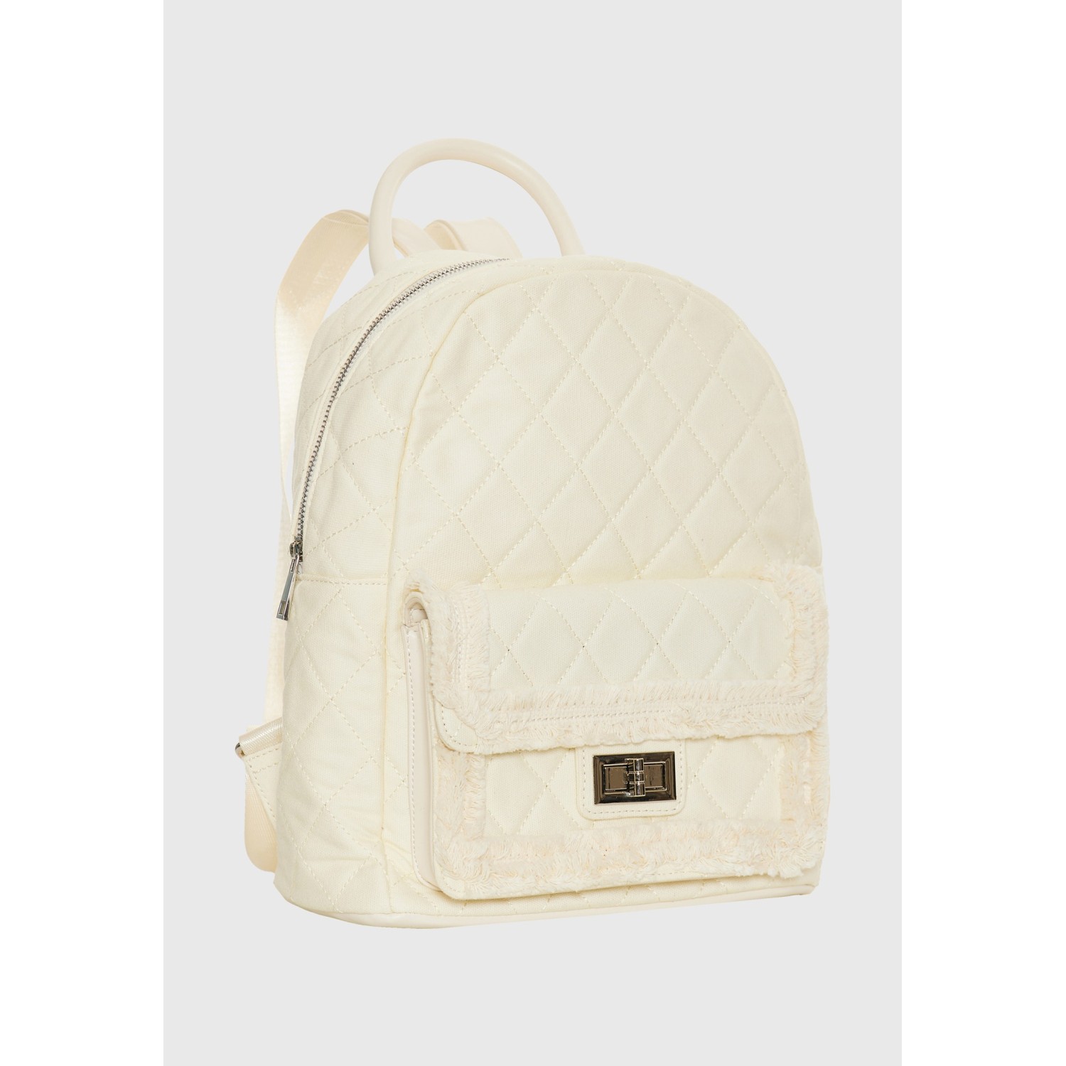 Γυναικείο καπιτονέ backpack με κρόσσια