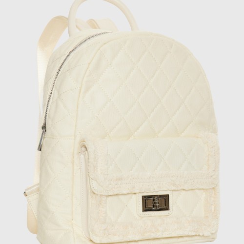 Γυναικείο καπιτονέ backpack με κρόσσια