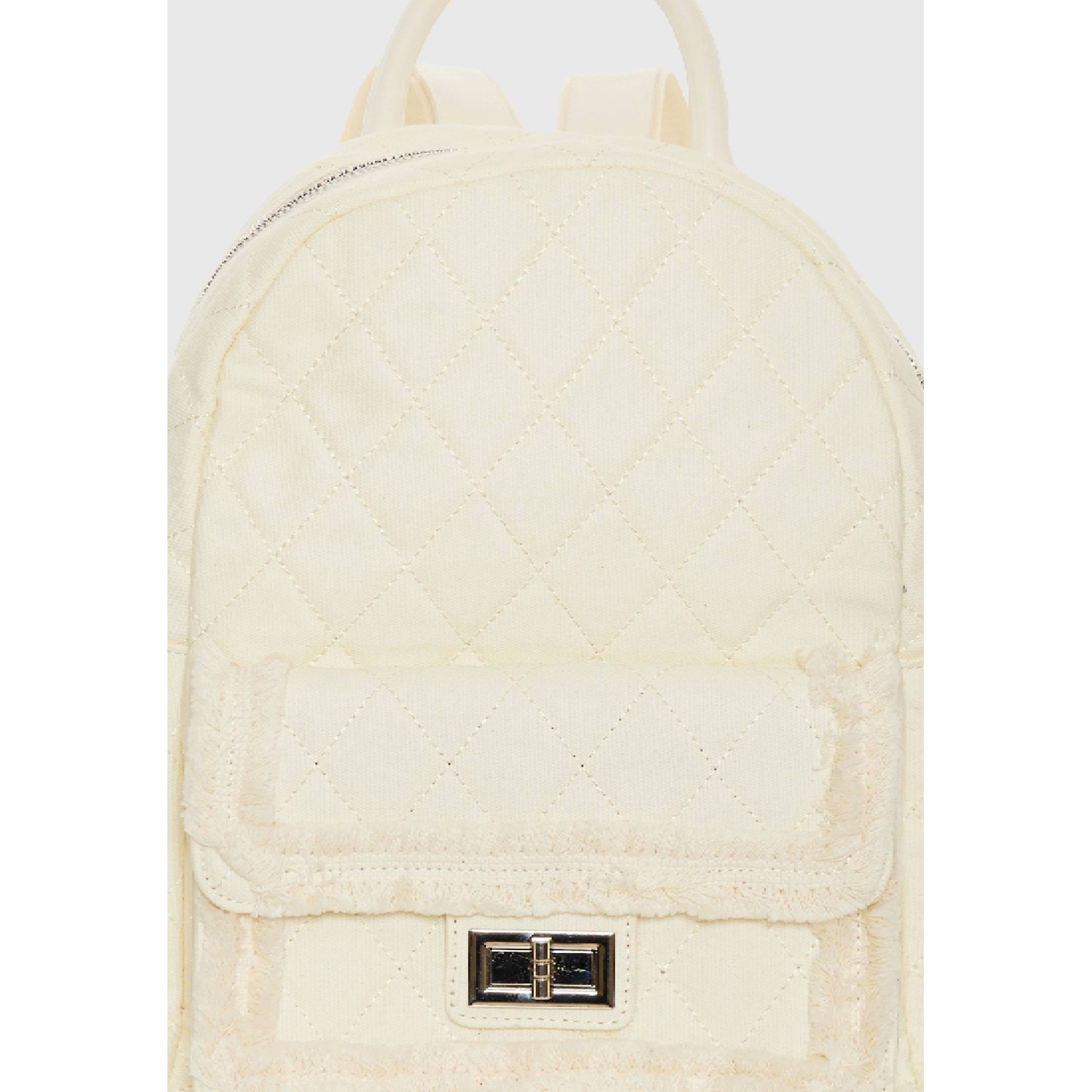 Γυναικείο καπιτονέ backpack με κρόσσια