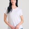 Γυναικείο μονόχρωμο t-shirt από βισκόζη