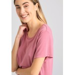 Γυναικείο μονόχρωμο t-shirt από βισκόζη Γυναικείο μονόχρωμο t-shirt από βισκόζη