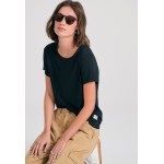 Γυναικείο μονόχρωμο t-shirt από βισκόζη