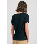 Γυναικείο μονόχρωμο t-shirt από βισκόζη