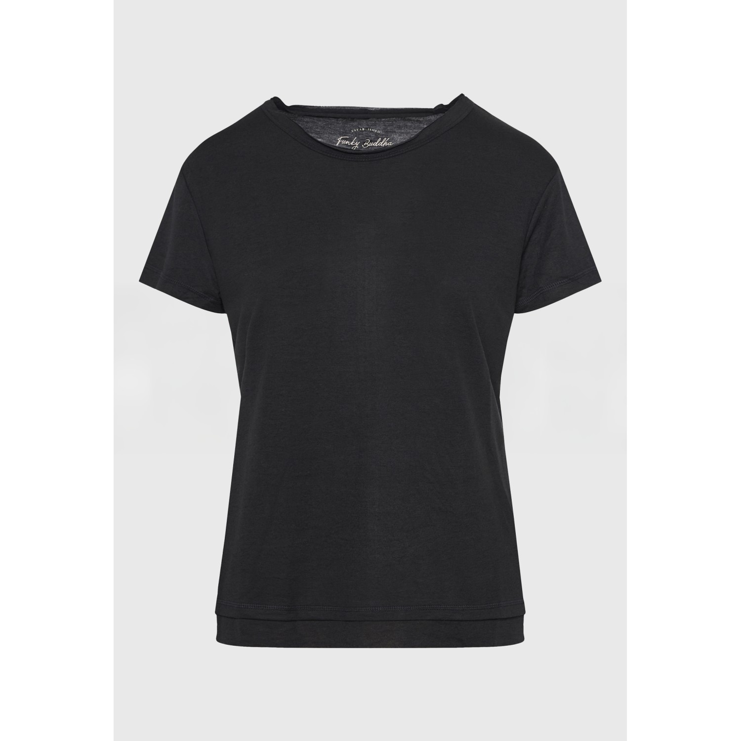 Γυναικείο μονόχρωμο t-shirt από βισκόζη