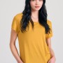 Γυναικείο μονόχρωμο t-shirt από βισκόζη