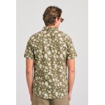 Κοντομάνικο linen blend πουκάμισο με all over τύπω Κοντομάνικο linen blend πουκάμισο με all over τύπω