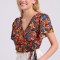 Κρουαζέ τοπ με τύπωμα σε boho look