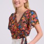 Κρουαζέ τοπ με τύπωμα σε boho look