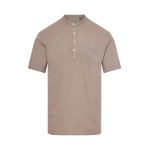 Λινή κοντομάνικη πουκαμίσα relaxed fit