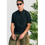 Λινή κοντομάνικη πουκαμίσα relaxed fit