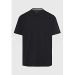 Μπλούζα polo με λαιμό mao και κέντημα στο μανίκι