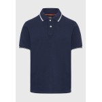 Μπλούζα polo σε μελανζέ ύφασμα