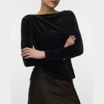 Γυναικεία Μακρυμάνικη Μπλούζα Rikke Boatneck με Δαντέλα Vero Moda