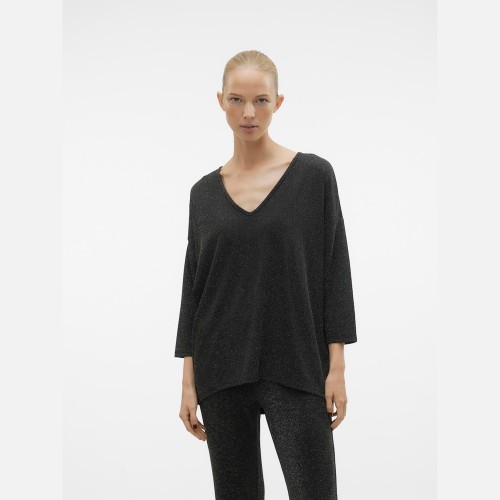 Γυναικεία Πλεκτή Μπλούζα Kanva 3/4 V-Neck Vero Moda