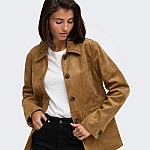 Γυναικείο Μπουφάν Faux Suede με Κουμπιά JDY BY ONLY