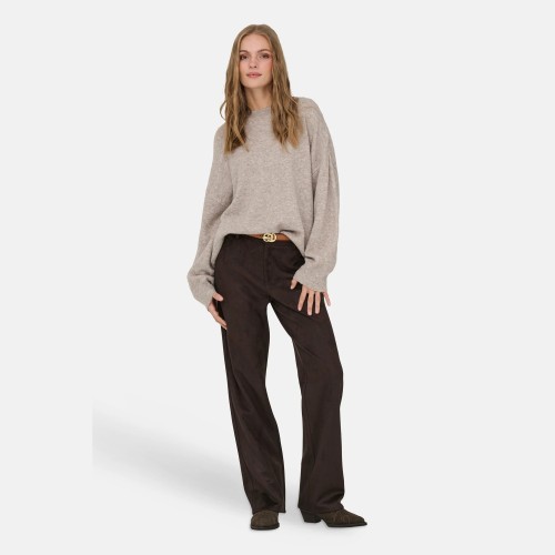 Γυναικείο Πλεκτό Πουλόβερ Oversized με Λαιμόκοψη JDY BY ONLY