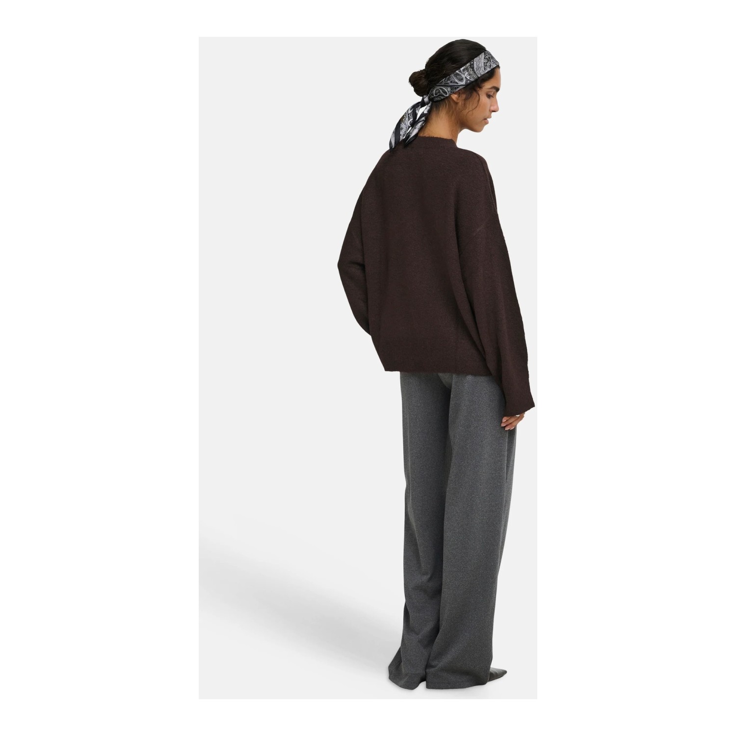 Γυναικείο Πλεκτό Πουλόβερ Oversized με Λαιμόκοψη JDY BY ONLY