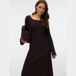 Γυναικείο Μακρυμάνικο Φόρεμα Alessandria Boatneck Ankle Vero Moda