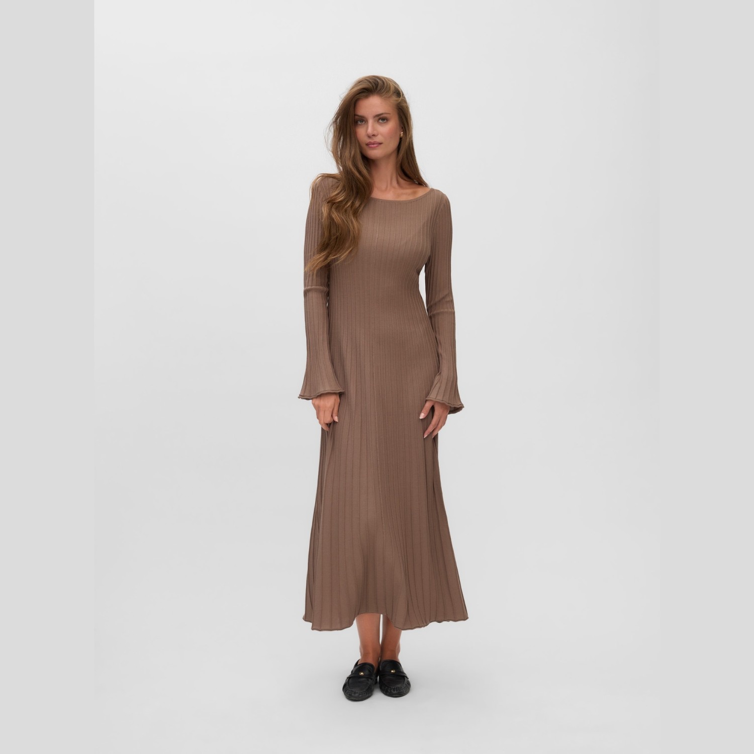 Γυναικείο Μακρυμάνικο Φόρεμα Alessandria Boatneck Ankle Vero Moda