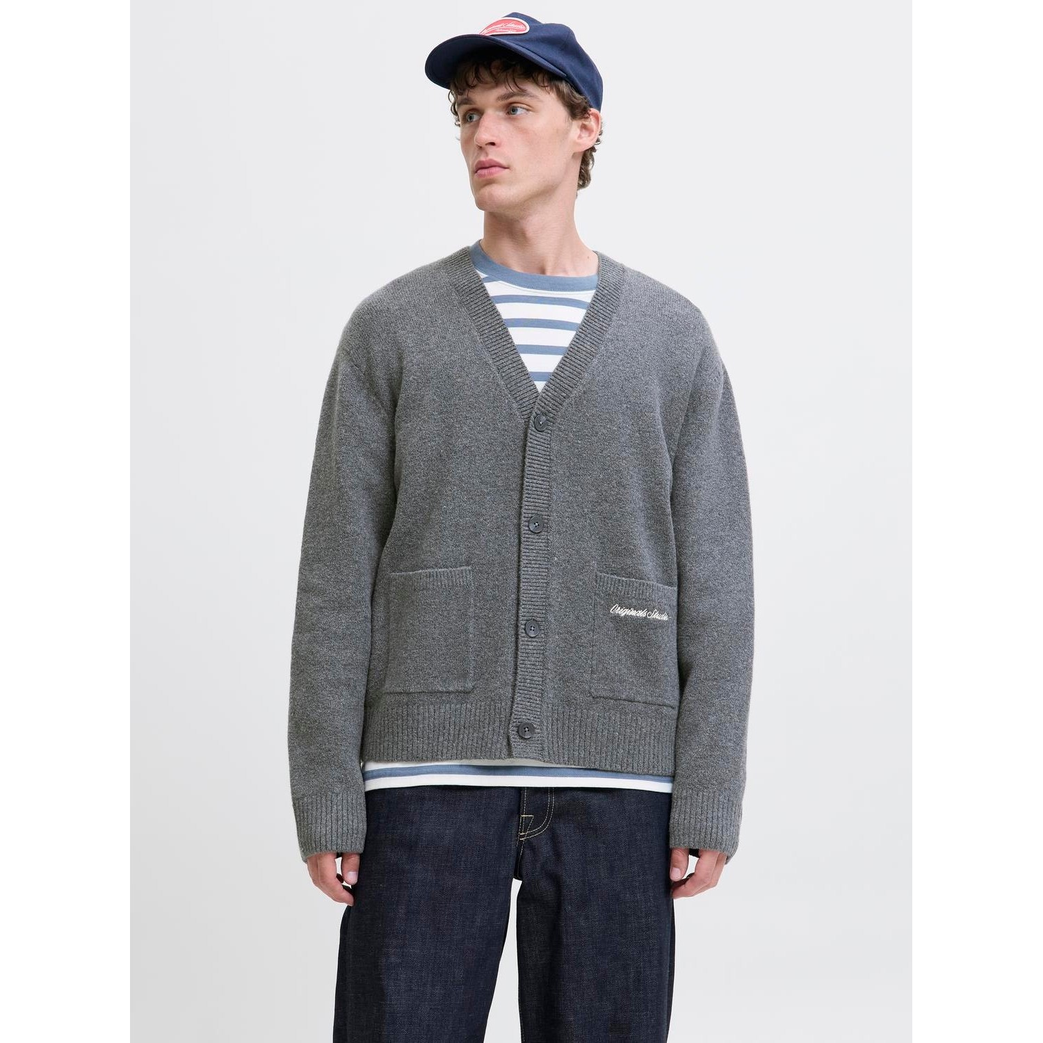 Ανδρική Πλεκτή Ζακέτα με Τσέπες JACK & JONES