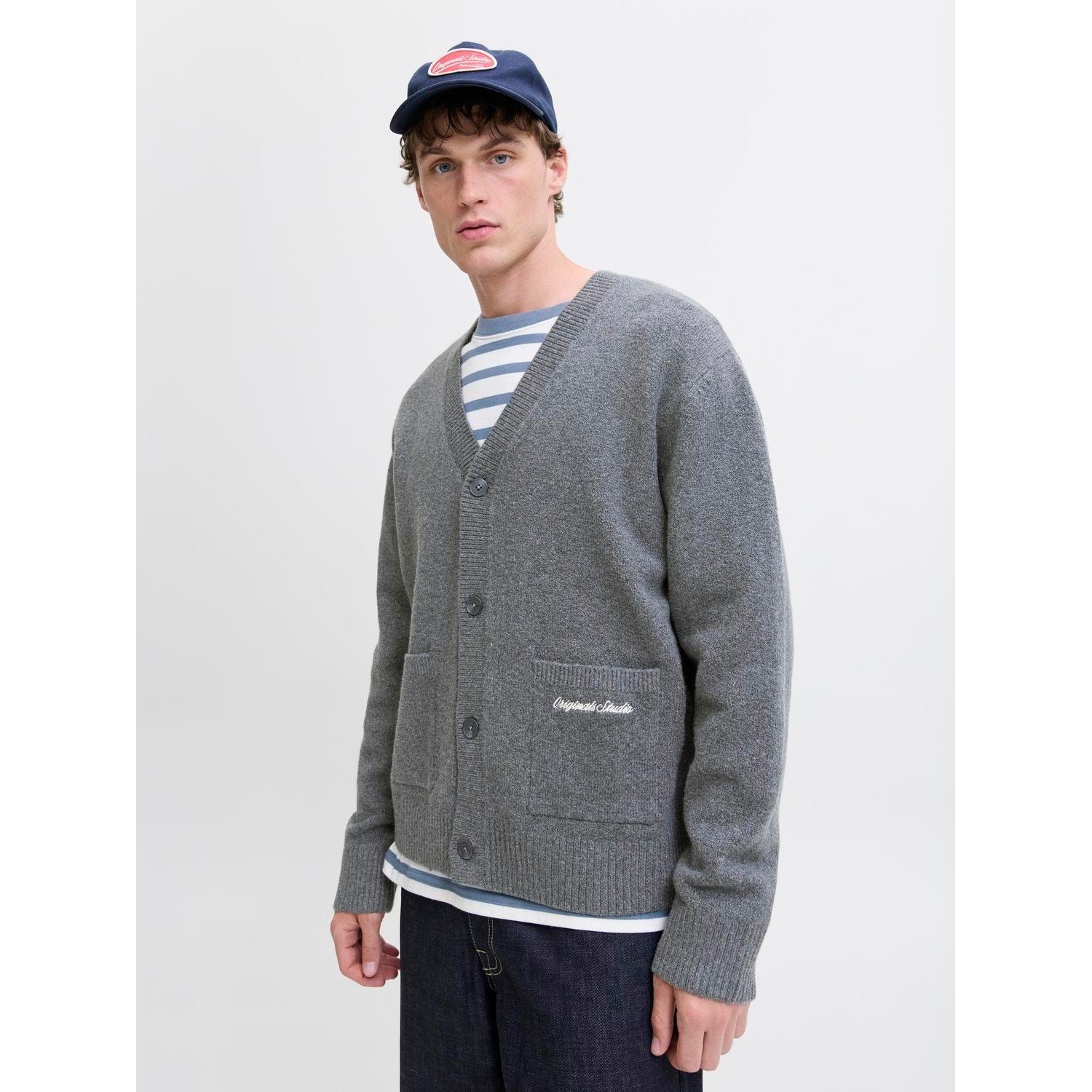Ανδρική Πλεκτή Ζακέτα με Τσέπες JACK & JONES