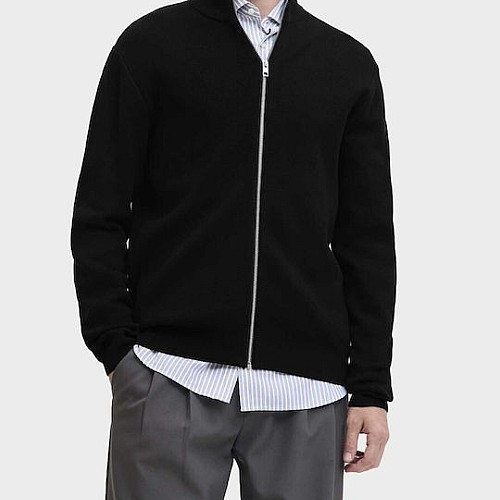 Ανδρική Πλεκτή Ζακέτα με Ψηλό Γιακά JACK & JONES