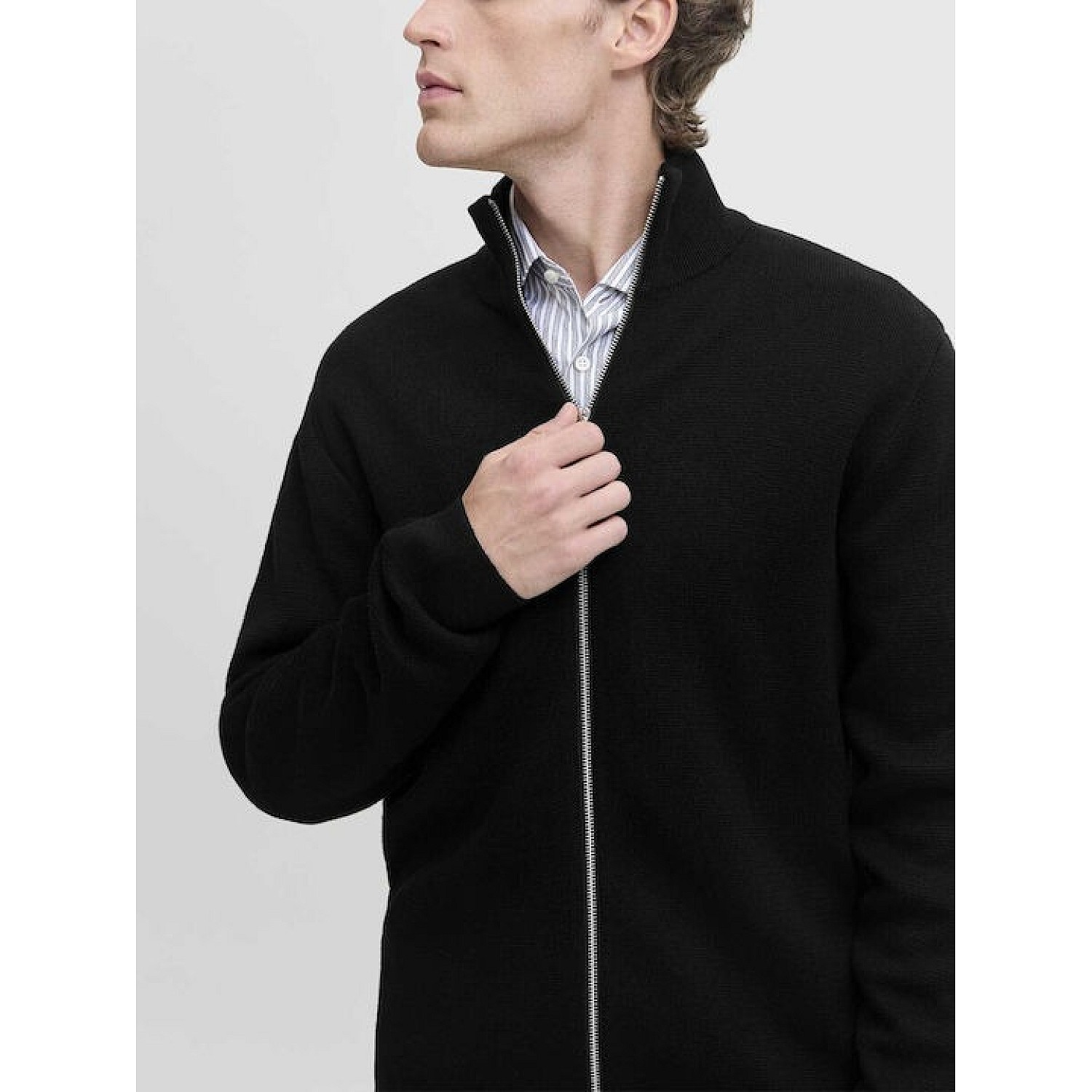Ανδρική Πλεκτή Ζακέτα με Ψηλό Γιακά JACK & JONES