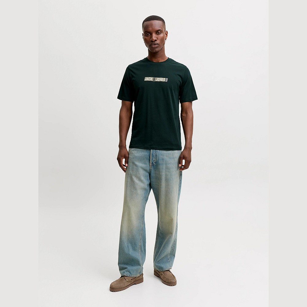 Ανδρική Κοντομάνικη Μπλούζα με Λογότυπο JACK & JONES