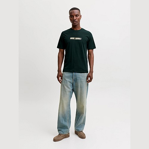 Ανδρική Κοντομάνικη Μπλούζα με Λογότυπο JACK & JONES