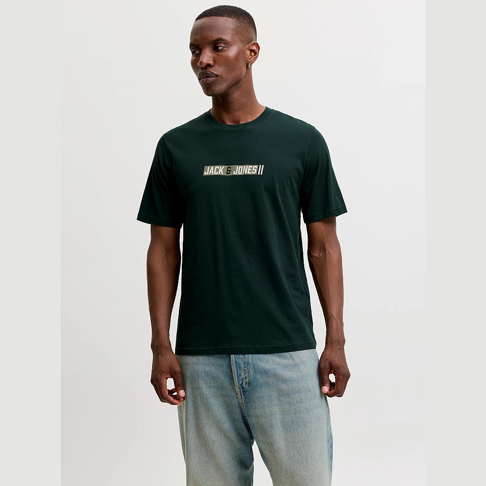 Ανδρική Κοντομάνικη Μπλούζα με Λογότυπο JACK & JONES