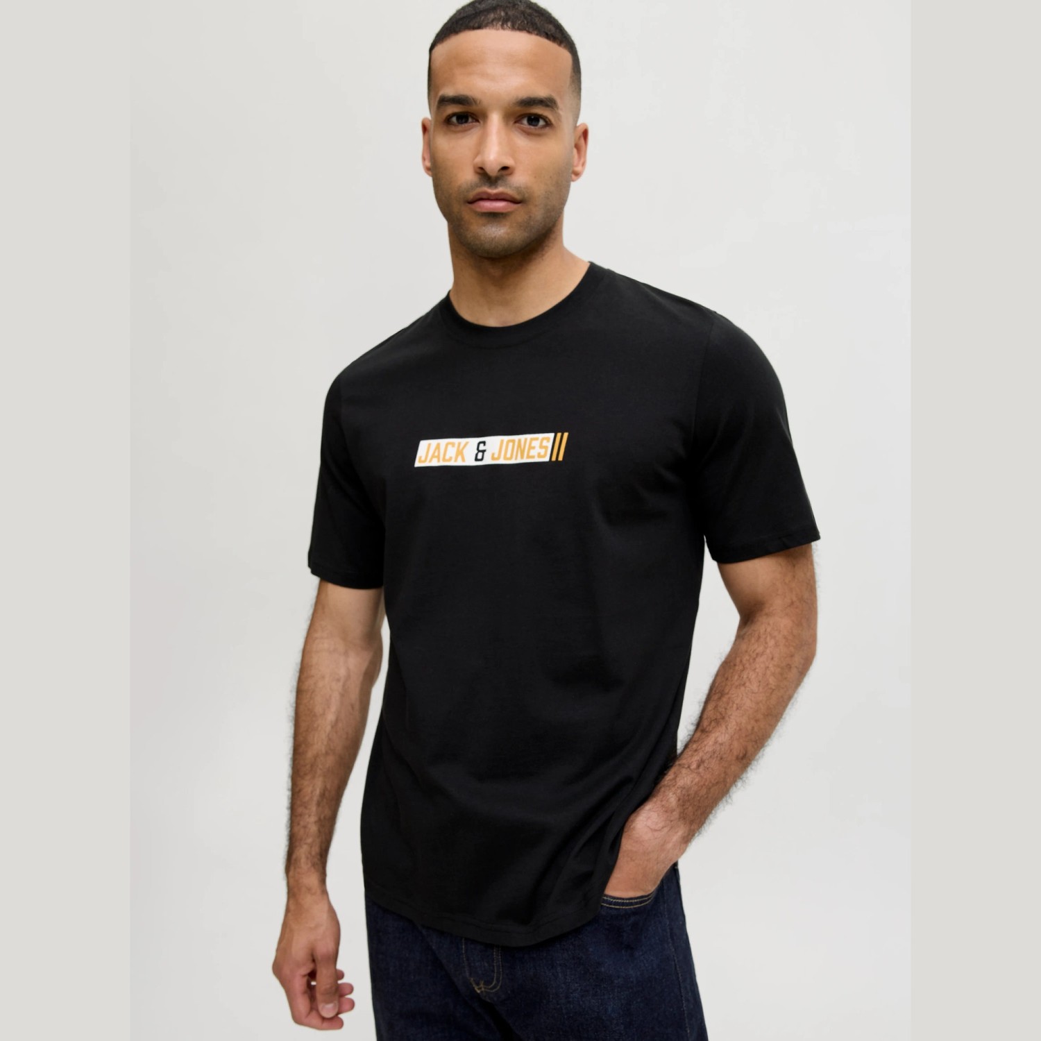 Ανδρική Κοντομάνικη Μπλούζα με Λογότυπο JACK & JONES