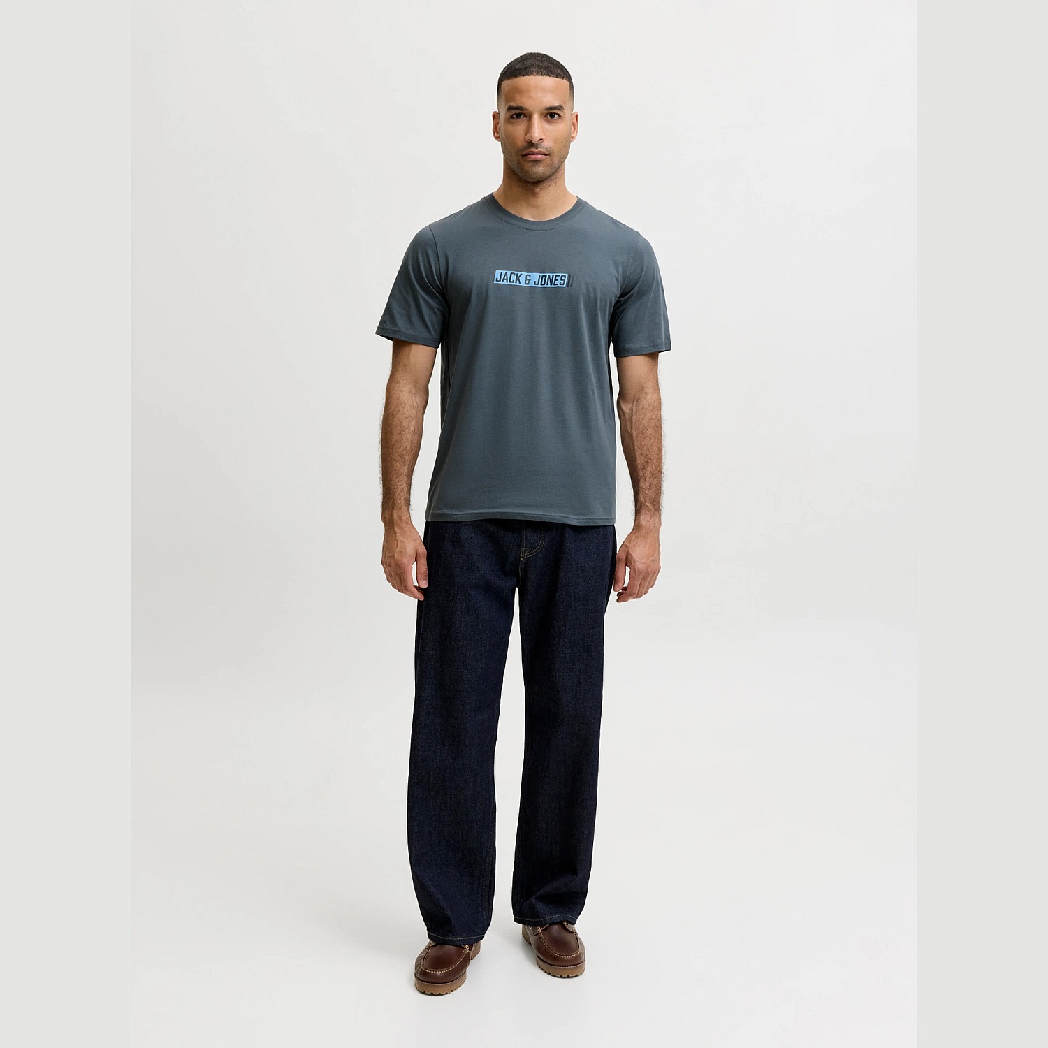 Ανδρική Κοντομάνικη Μπλούζα με Λογότυπο JACK & JONES