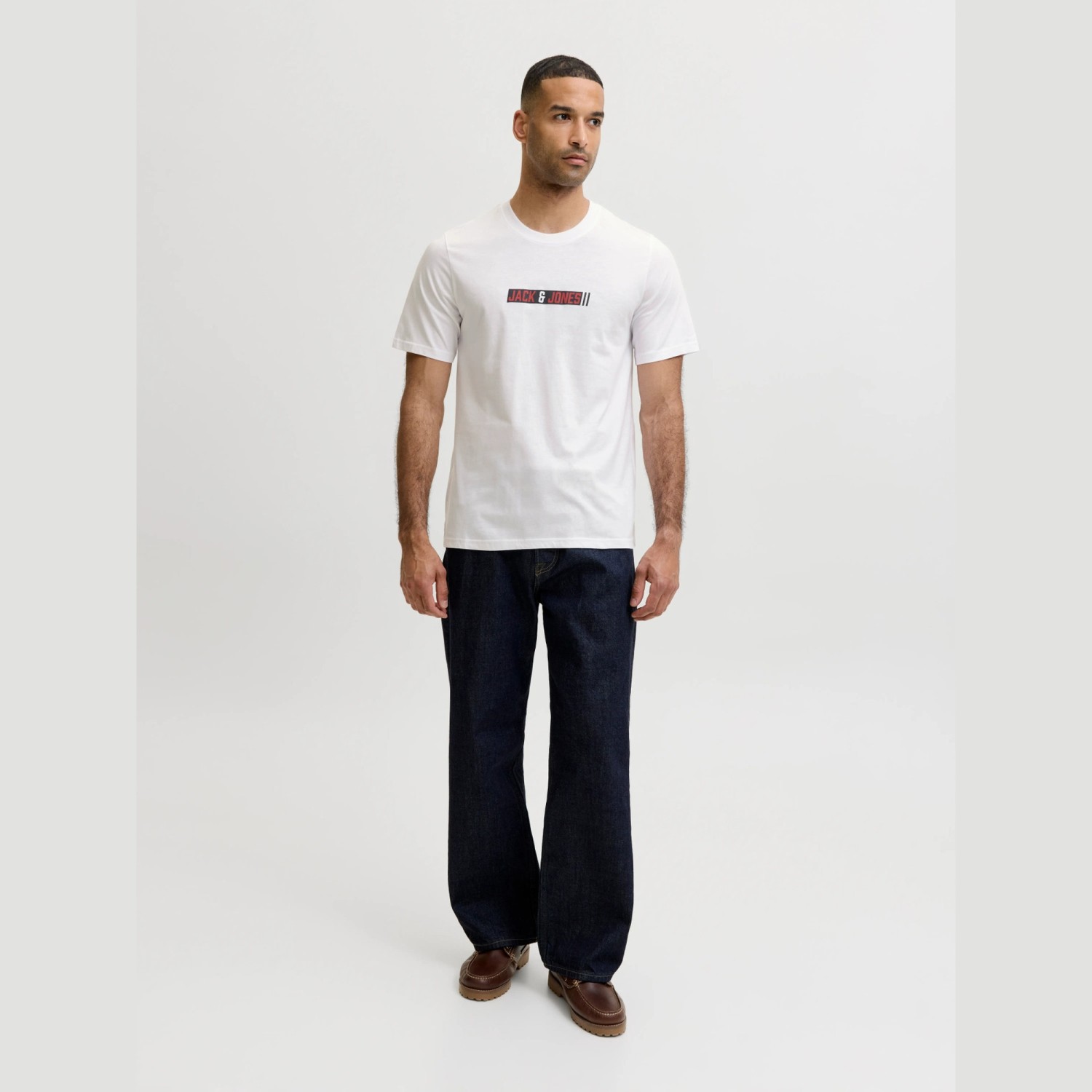 Ανδρική Κοντομάνικη Μπλούζα με Λογότυπο JACK & JONES