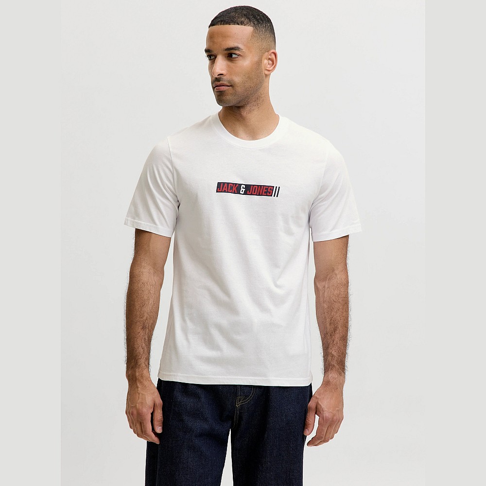Ανδρική Κοντομάνικη Μπλούζα με Λογότυπο JACK & JONES