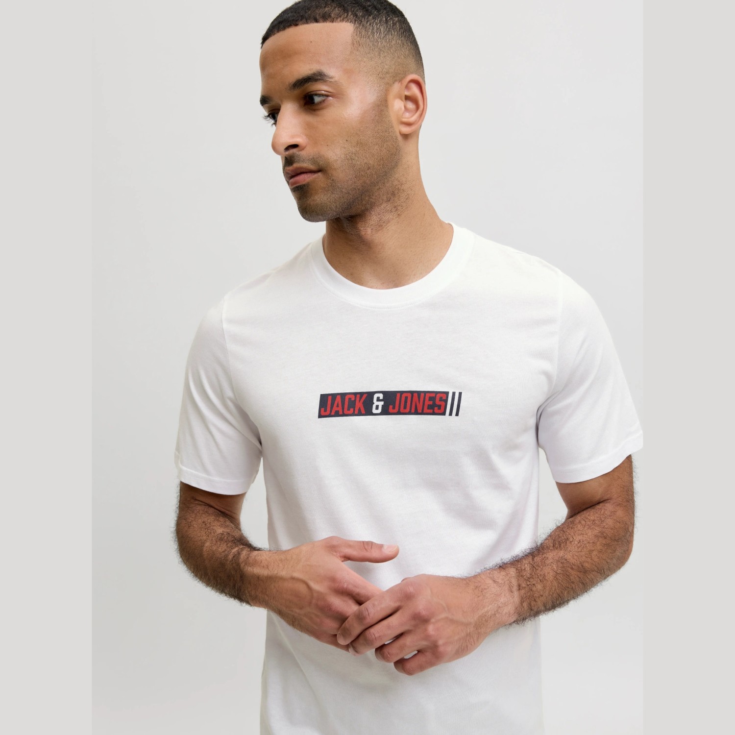 Ανδρική Κοντομάνικη Μπλούζα με Λογότυπο JACK & JONES