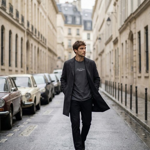 Ανδρική Κοντομάνικη Μπλούζα Oversized με Λογότυπο JACK & JONES